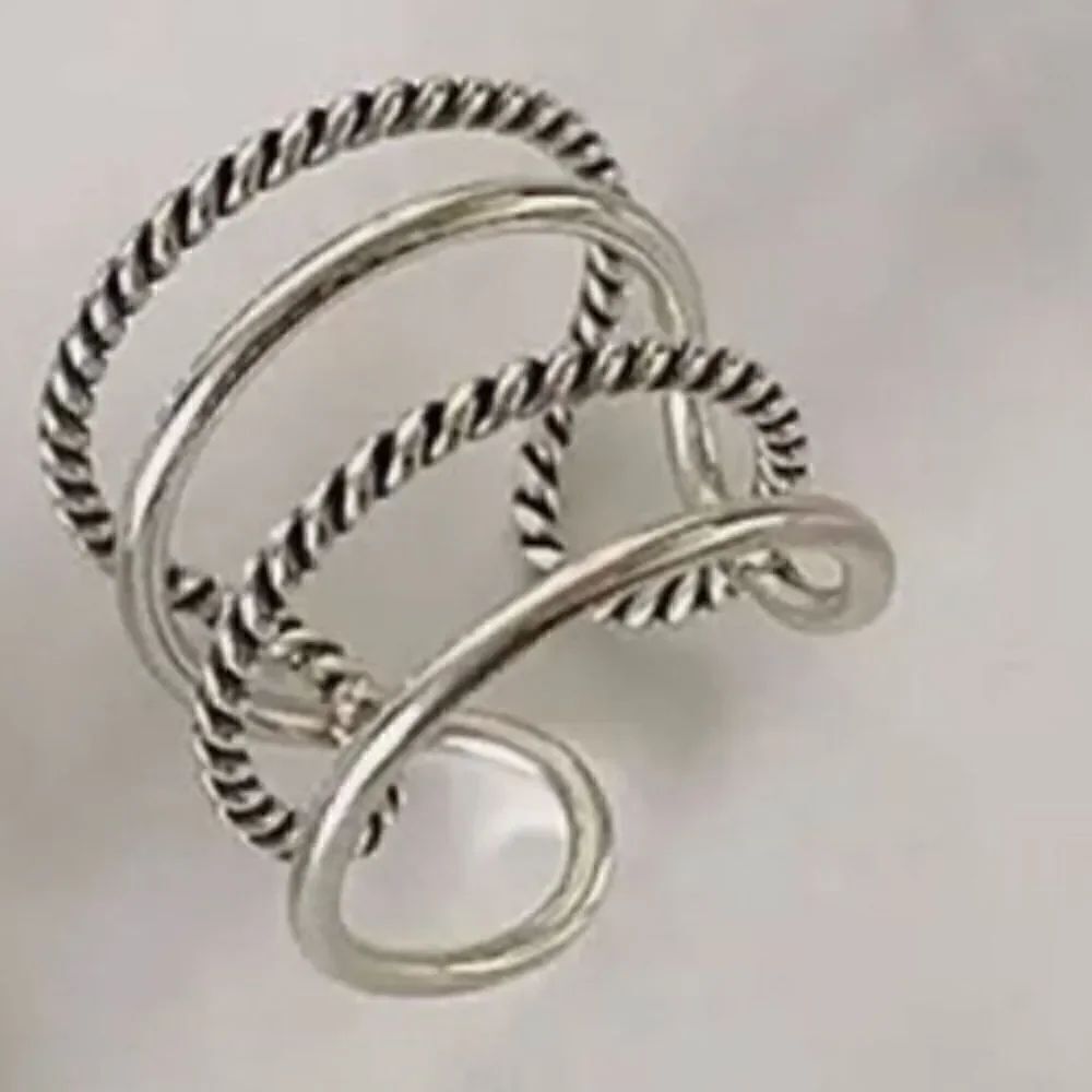 The Multimedia Stack Ring in 925 silver - Picture 3 of 5